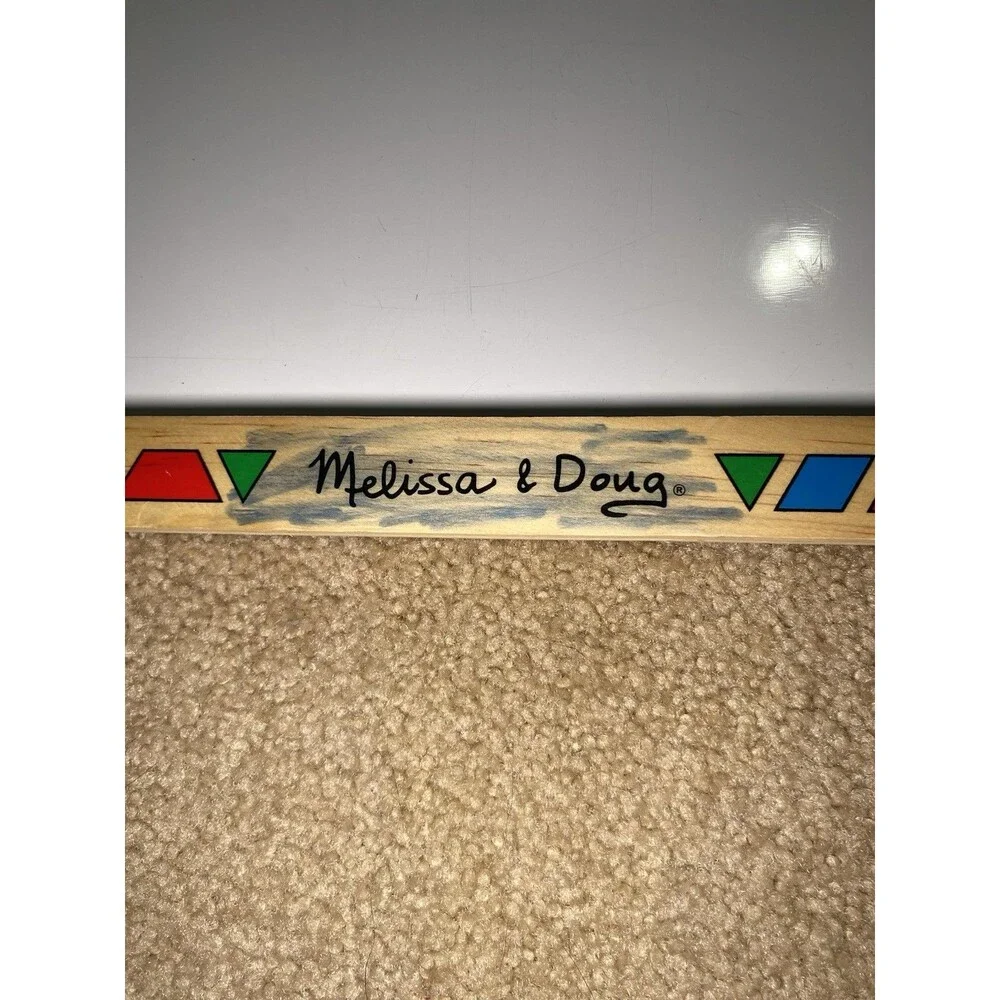 Melissa & Doug Magnetic Pattern Block Kit Wooden Toy 113 Pieces